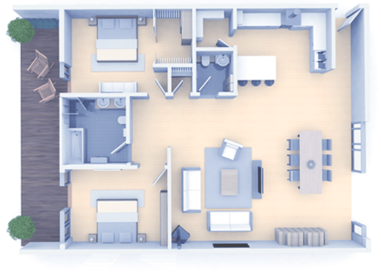 room layout with wifi points