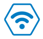 Smart WiFi icon - blue